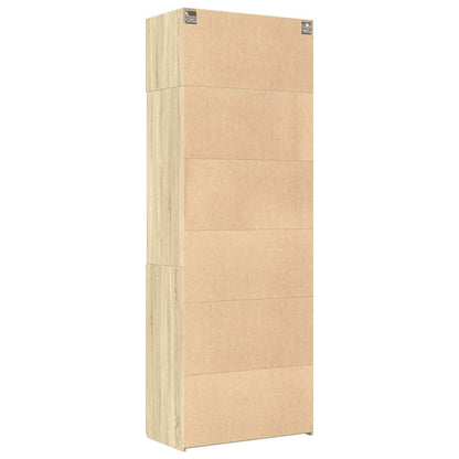 vidaXL Storage Cabinet Sonoma Oak 80x42,5x225 cm Engineered Wood