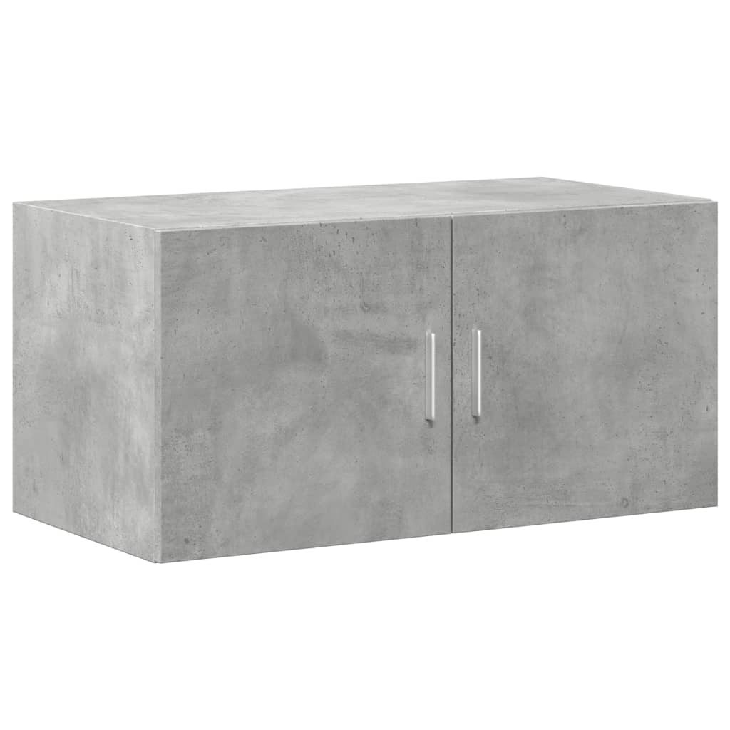 vidaXL Storage Cabinet Concrete Grey 80x42,5x225 cm Engineered Wood