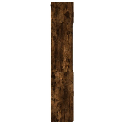 vidaXL Storage Cabinet Smoked Oak 80x42,5x225 cm Engineered Wood