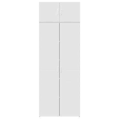 vidaXL Storage Cabinet White 80x42.5x225 cm Engineered Wood