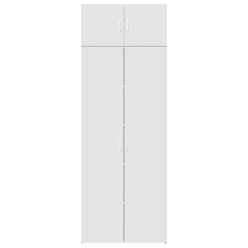 vidaXL Storage Cabinet White 80x42,5x225 cm Engineered Wood