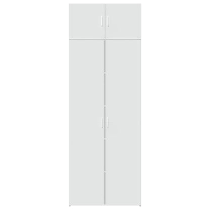 vidaXL Storage Cabinet White 80x42,5x225 cm Engineered Wood