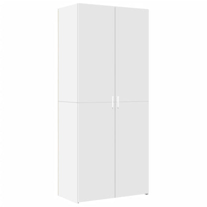 vidaXL Storage Cabinet White 80x42.5x225 cm Engineered Wood