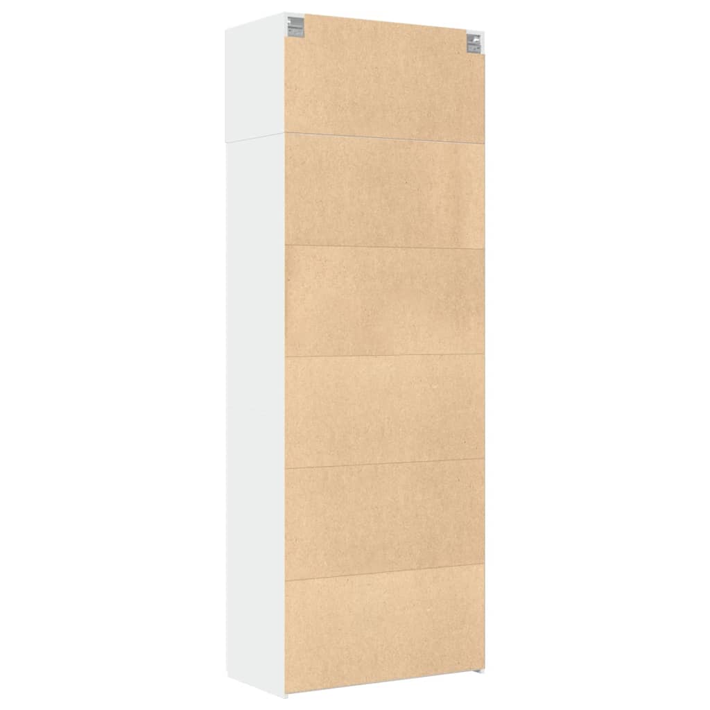 vidaXL Storage Cabinet White 80x42.5x225 cm Engineered Wood