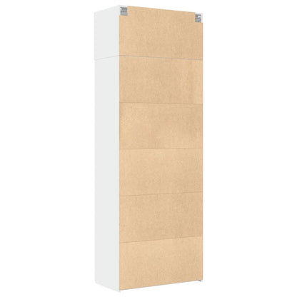 vidaXL Storage Cabinet White 80x42.5x225 cm Engineered Wood