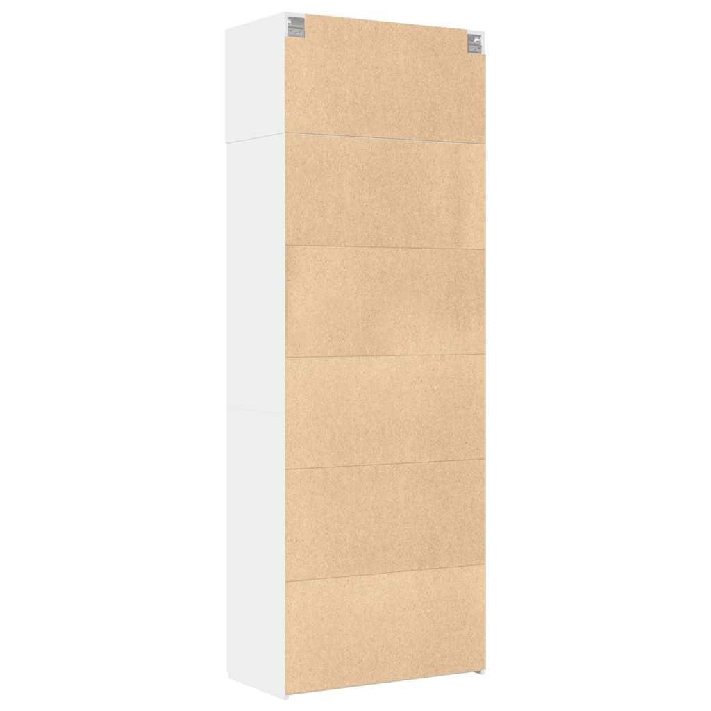 vidaXL Storage Cabinet White 80x42,5x225 cm Engineered Wood