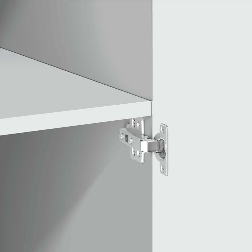 vidaXL Storage Cabinet White 80x42,5x225 cm Engineered Wood