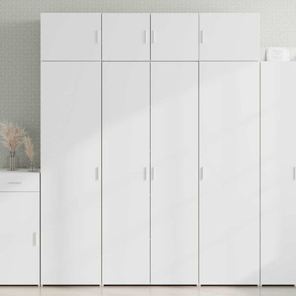 vidaXL Storage Cabinet White 80x42,5x225 cm Engineered Wood