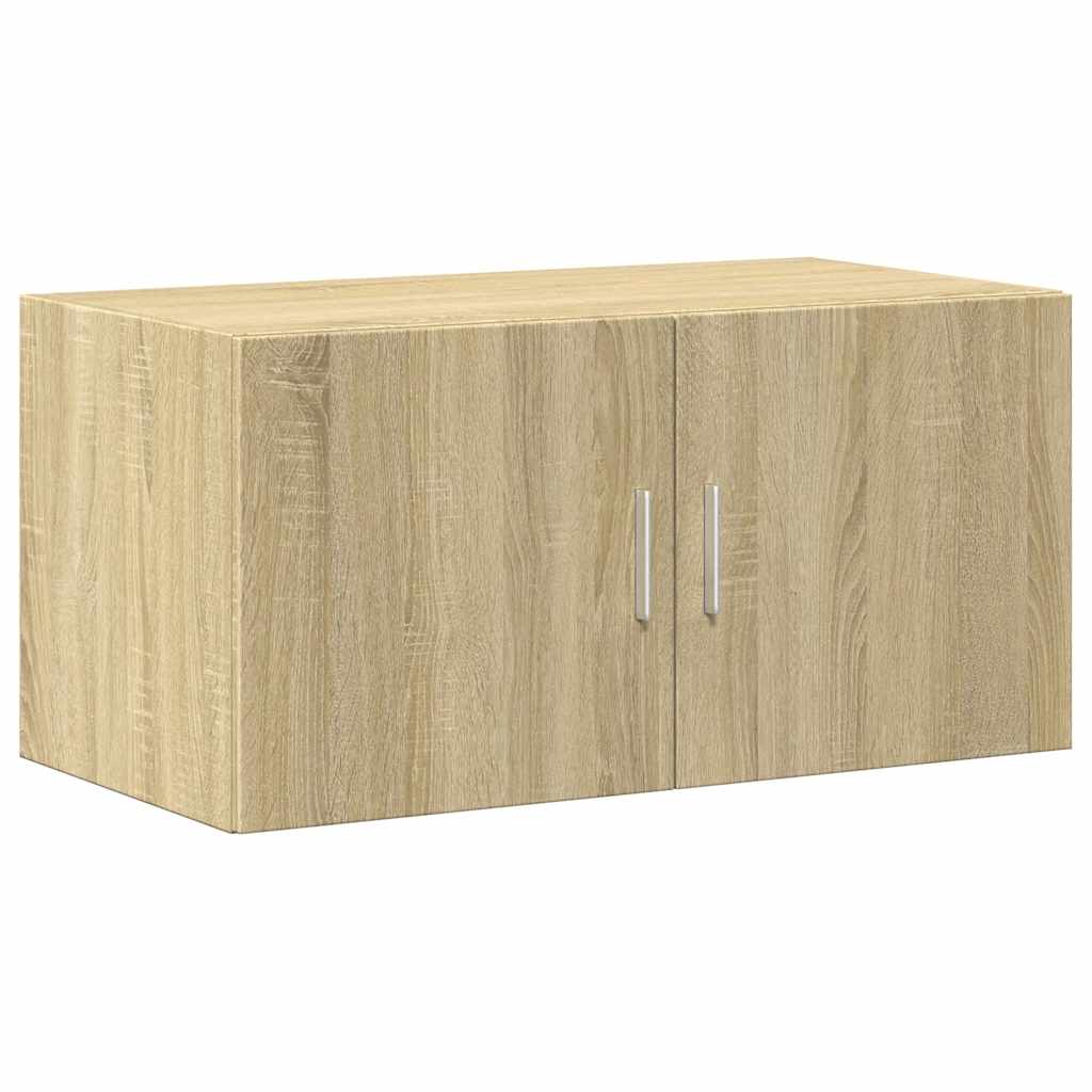 vidaXL Storage Cabinet Sonoma Oak 80x42,5x225 cm Engineered Wood