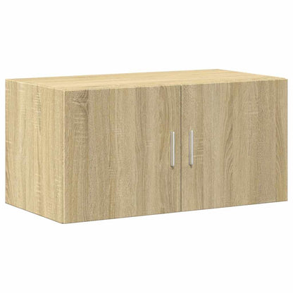 vidaXL Storage Cabinet Sonoma Oak 80x42,5x225 cm Engineered Wood