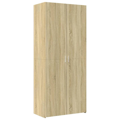 vidaXL Storage Cabinet Sonoma Oak 80x42.5x225 cm Engineered Wood