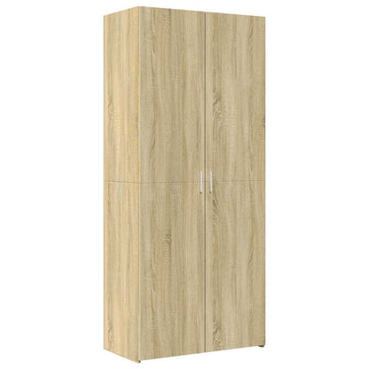vidaXL Storage Cabinet Sonoma Oak 80x42,5x225 cm Engineered Wood