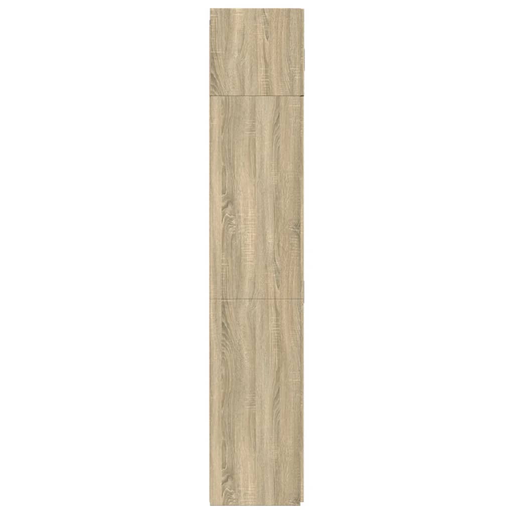 vidaXL Storage Cabinet Sonoma Oak 80x42.5x225 cm Engineered Wood