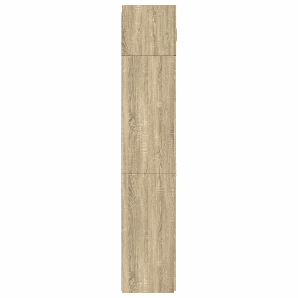 vidaXL Storage Cabinet Sonoma Oak 80x42,5x225 cm Engineered Wood