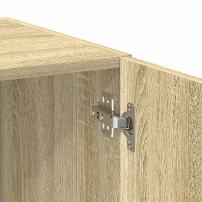 vidaXL Storage Cabinet Sonoma Oak 80x42,5x225 cm Engineered Wood