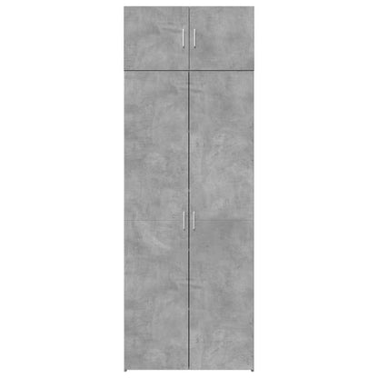vidaXL Storage Cabinet Concrete Grey 80x42,5x225 cm Engineered Wood