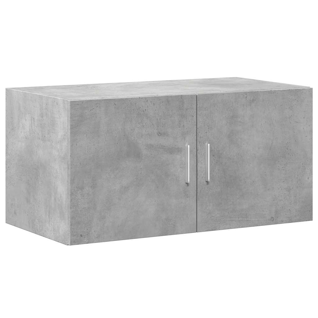 vidaXL Storage Cabinet Concrete Grey 80x42,5x225 cm Engineered Wood