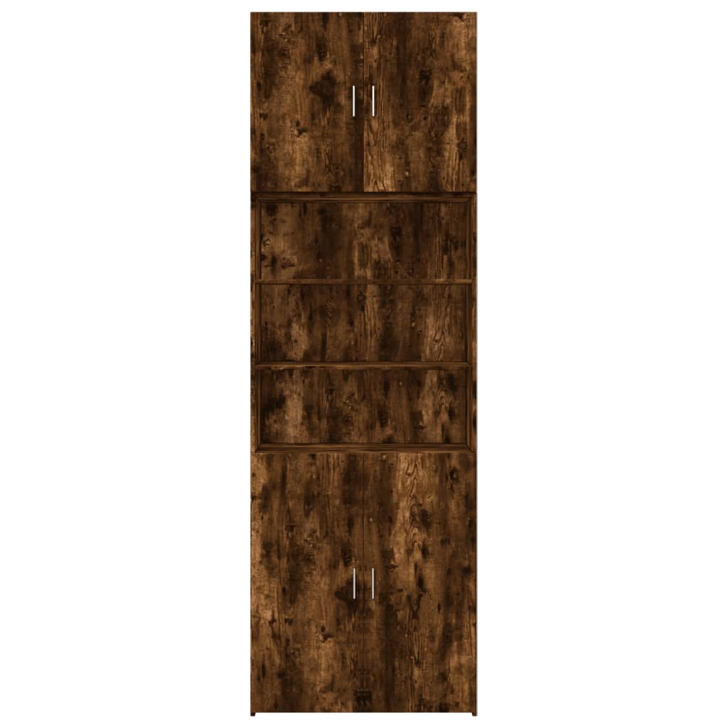 vidaXL Highboard Smoked Oak 80x42,5x249 cm Engineered Wood