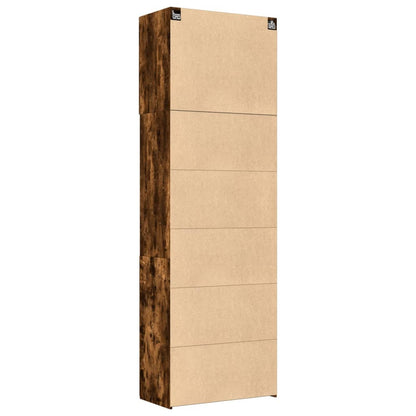 vidaXL Highboard Smoked Oak 80x42.5x249 cm Engineered Wood