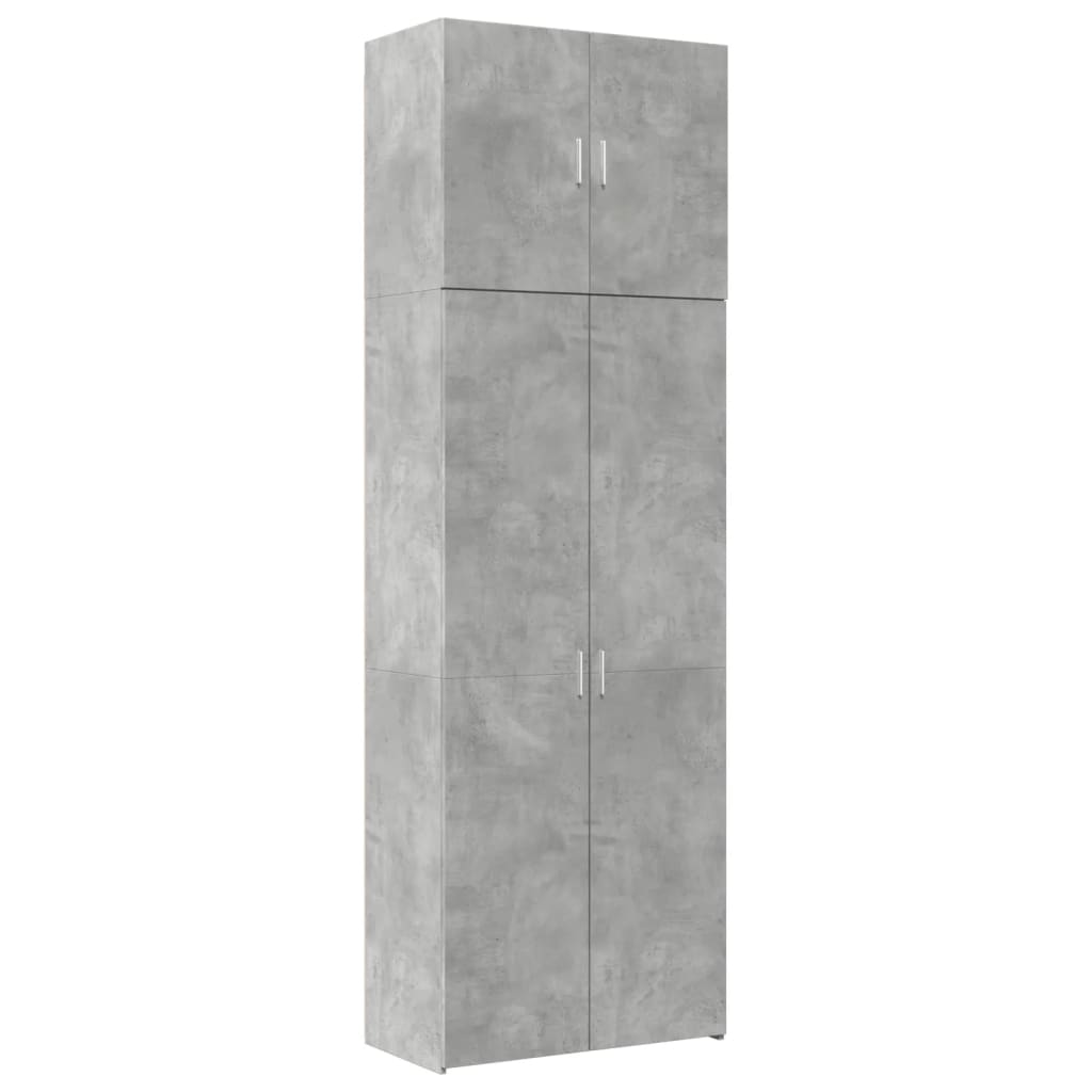 vidaXL Highboard Concrete Grey 80x42.5x249 cm Engineered Wood