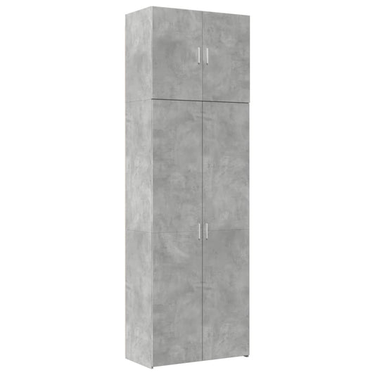 vidaXL Highboard Concrete Grey 80x42.5x249 cm Engineered Wood