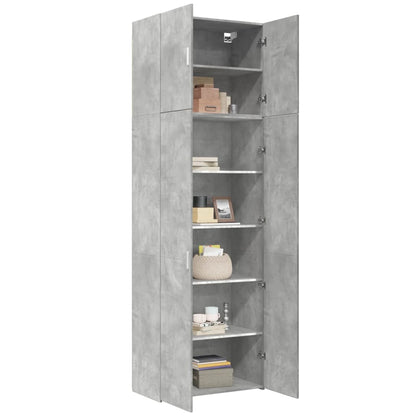 vidaXL Highboard Concrete Grey 80x42.5x249 cm Engineered Wood