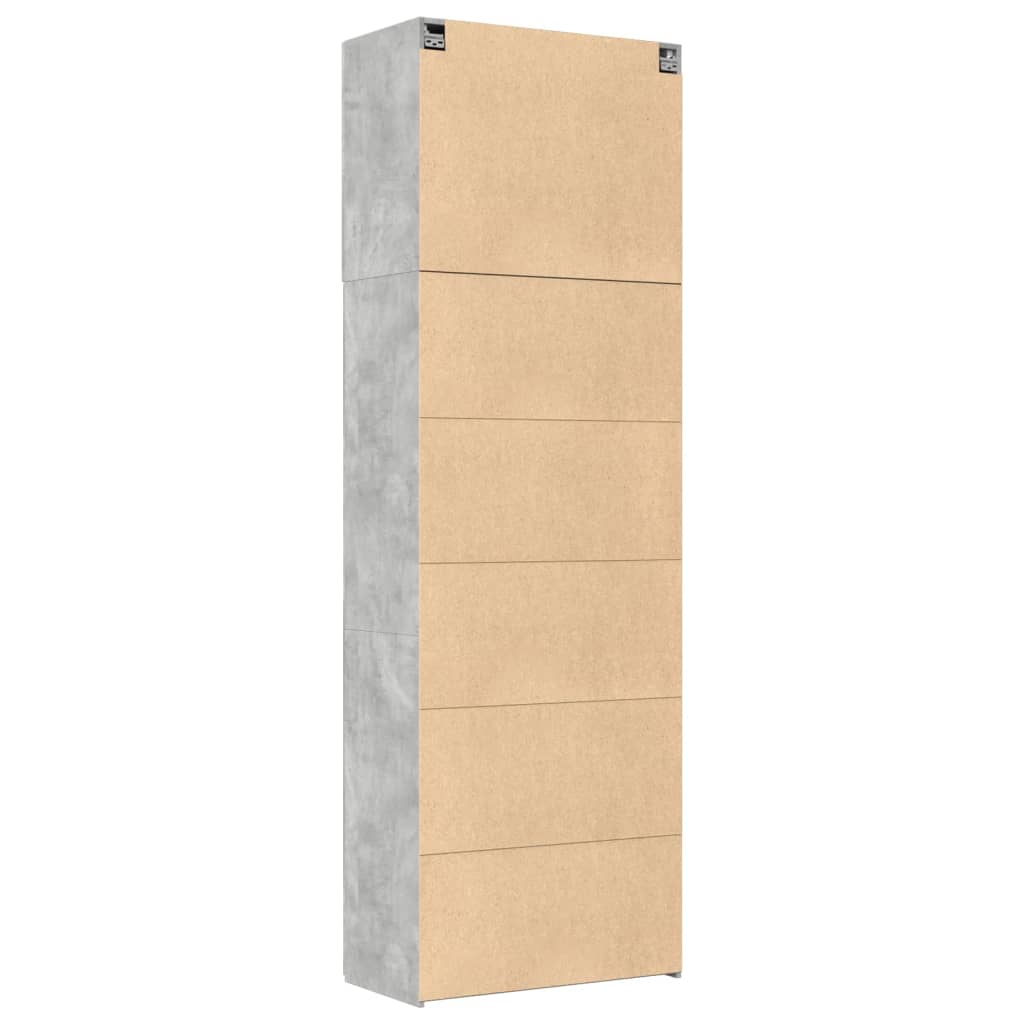 vidaXL Highboard Concrete Grey 80x42.5x249 cm Engineered Wood