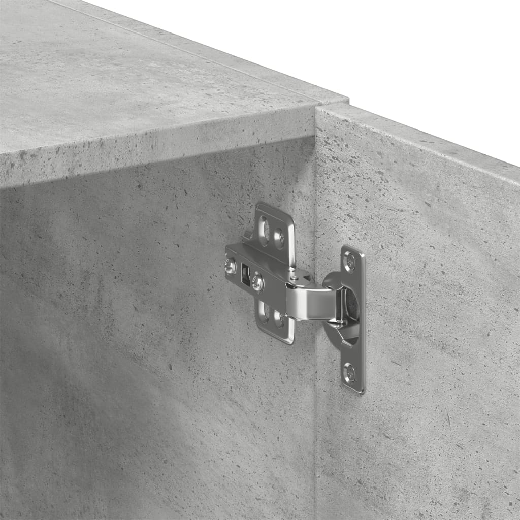 vidaXL Highboard Concrete Grey 80x42,5x249 cm Engineered Wood