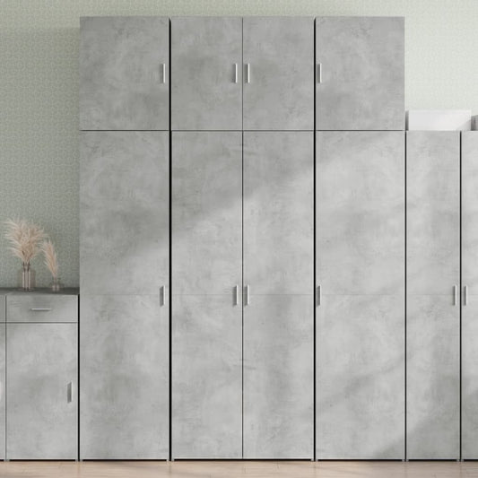 vidaXL Highboard Concrete Grey 80x42.5x249 cm Engineered Wood
