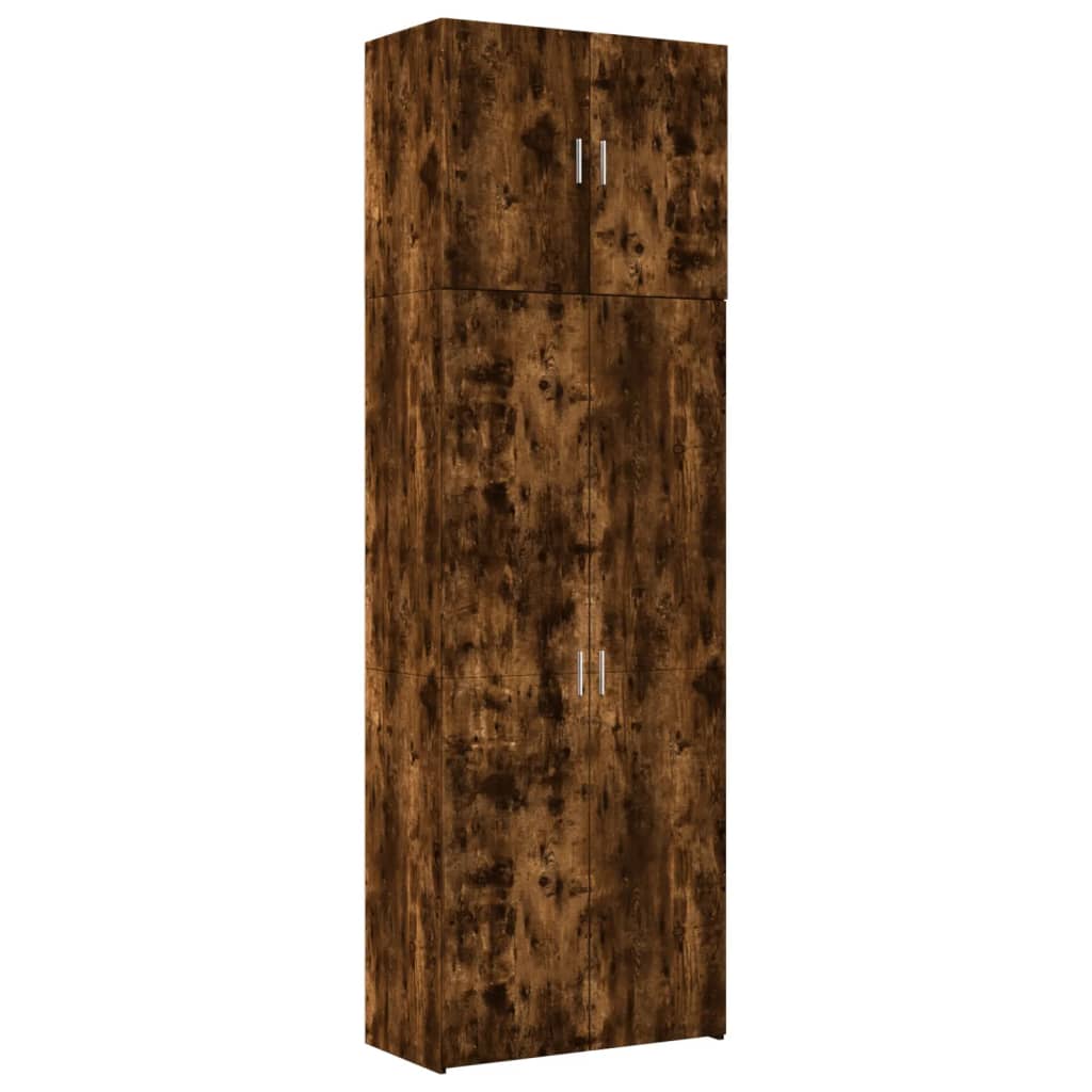vidaXL Highboard Smoked Oak 80x42,5x249 cm Engineered Wood