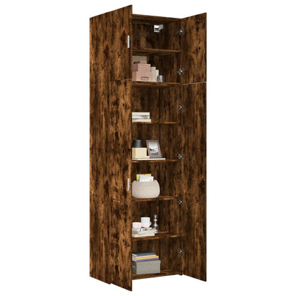 vidaXL Highboard Smoked Oak 80x42,5x249 cm Engineered Wood