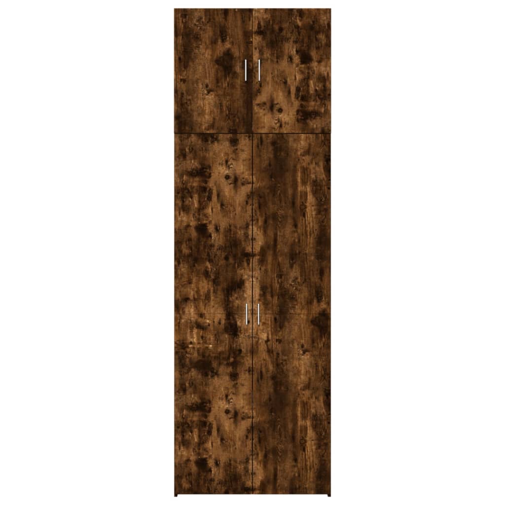 vidaXL Highboard Smoked Oak 80x42,5x249 cm Engineered Wood