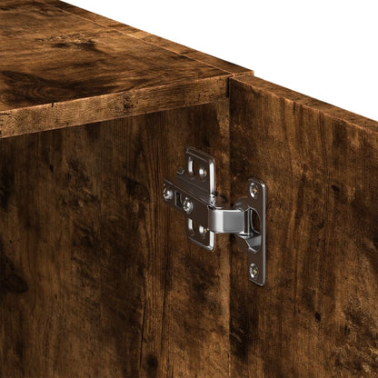 vidaXL Highboard Smoked Oak 80x42,5x249 cm Engineered Wood