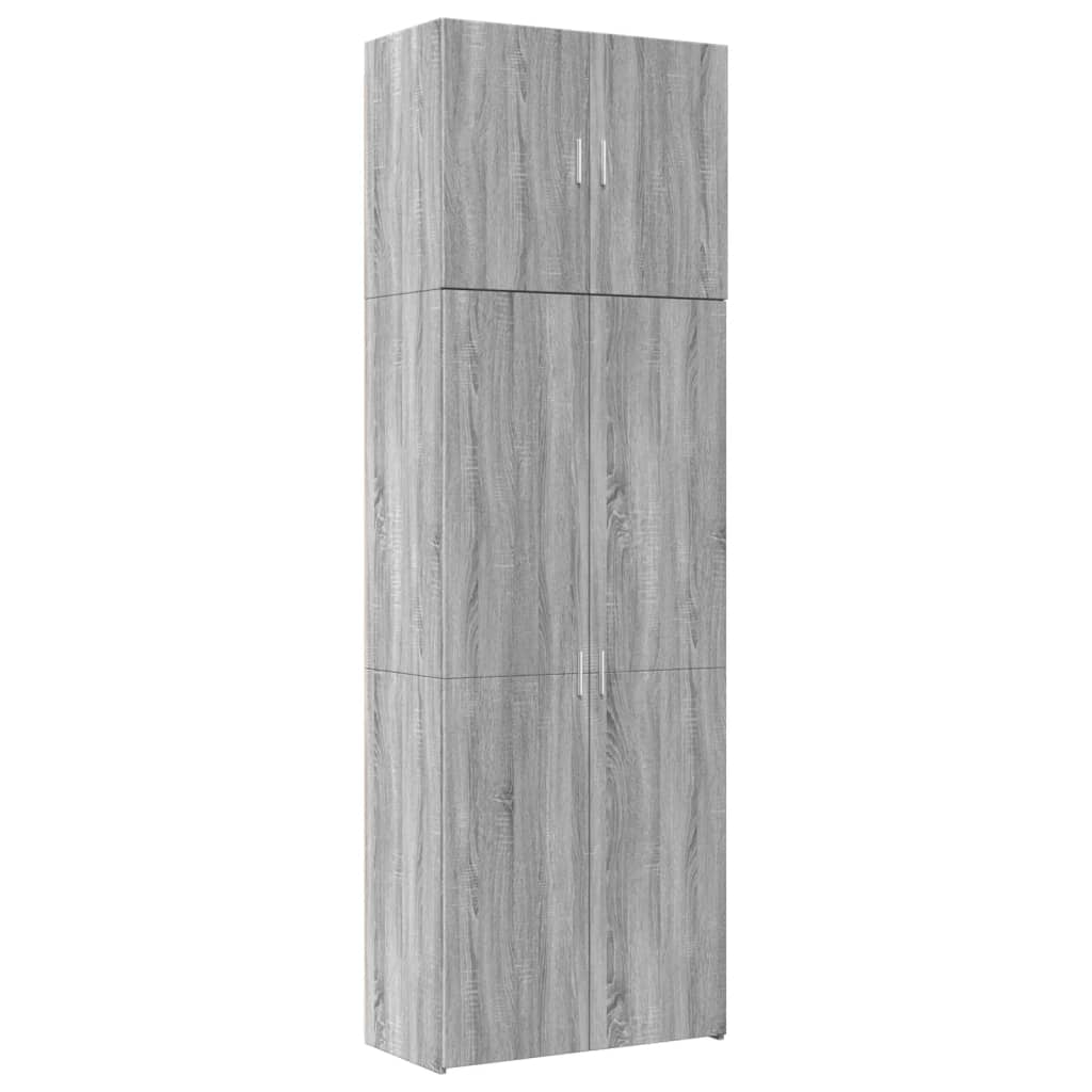 vidaXL Highboard Grey Sonoma 80x42.5x249 cm Engineered Wood