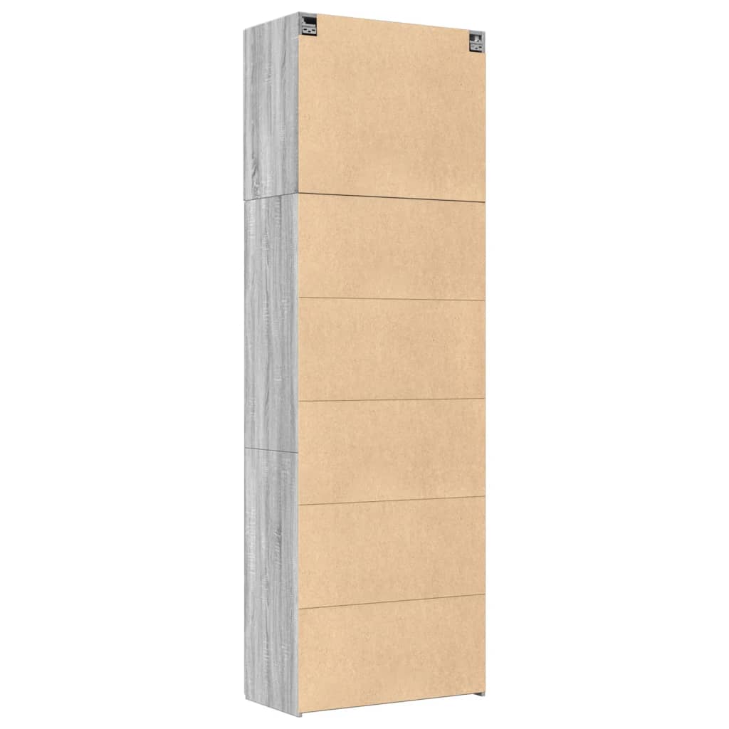 vidaXL Highboard Grey Sonoma 80x42.5x249 cm Engineered Wood