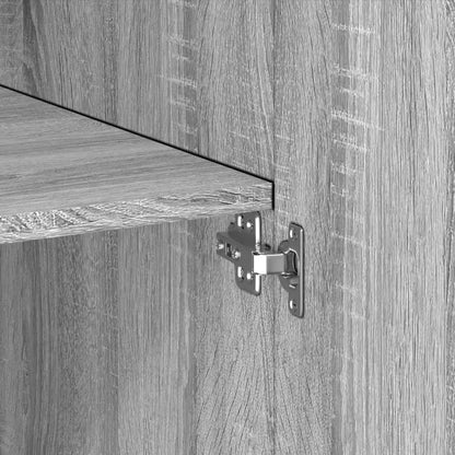 vidaXL Highboard Grey Sonoma 80x42.5x249 cm Engineered Wood