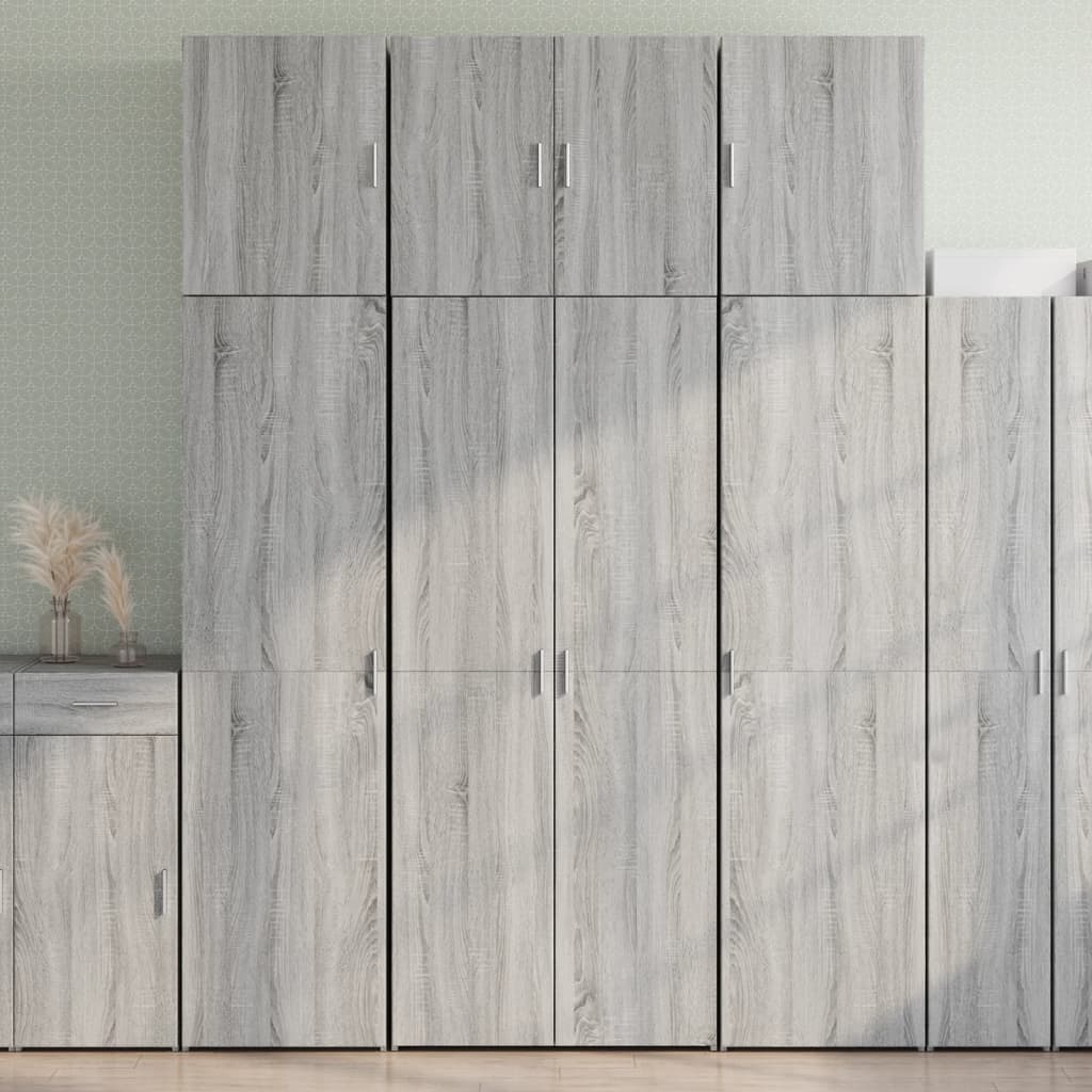 vidaXL Highboard Grey Sonoma 80x42.5x249 cm Engineered Wood