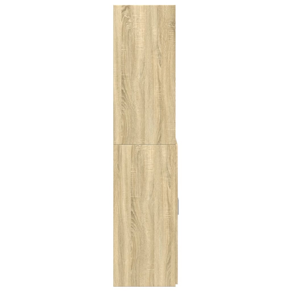 vidaXL Highboard Sonoma Oak 70x42.5x185 cm Engineered Wood