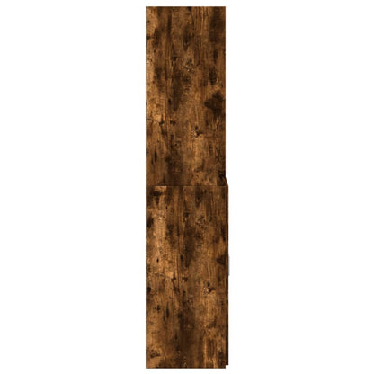 vidaXL Highboard Smoked Oak 70x42.5x185 cm Engineered Wood