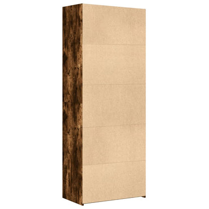 vidaXL Highboard Smoked Oak 70x42.5x185 cm Engineered Wood
