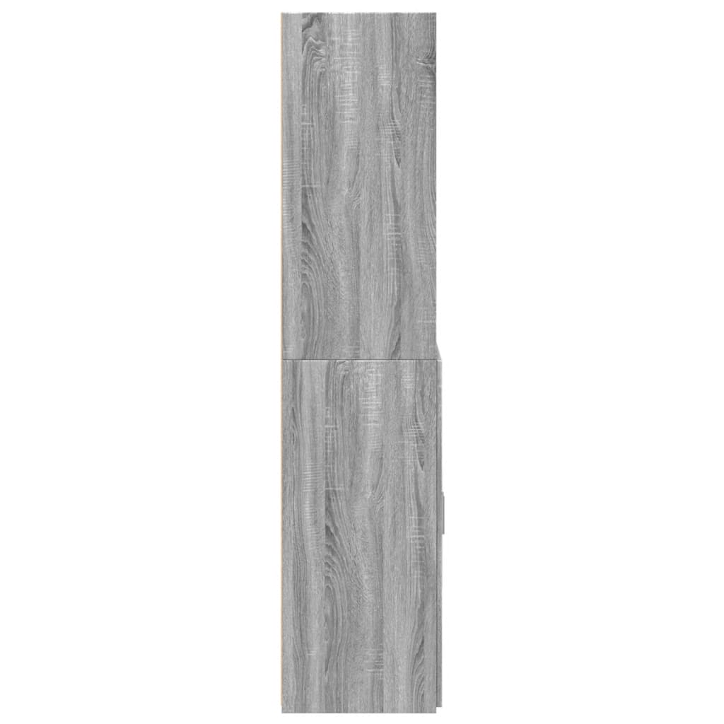 vidaXL Highboard Grey Sonoma 70x42.5x185 cm Engineered Wood