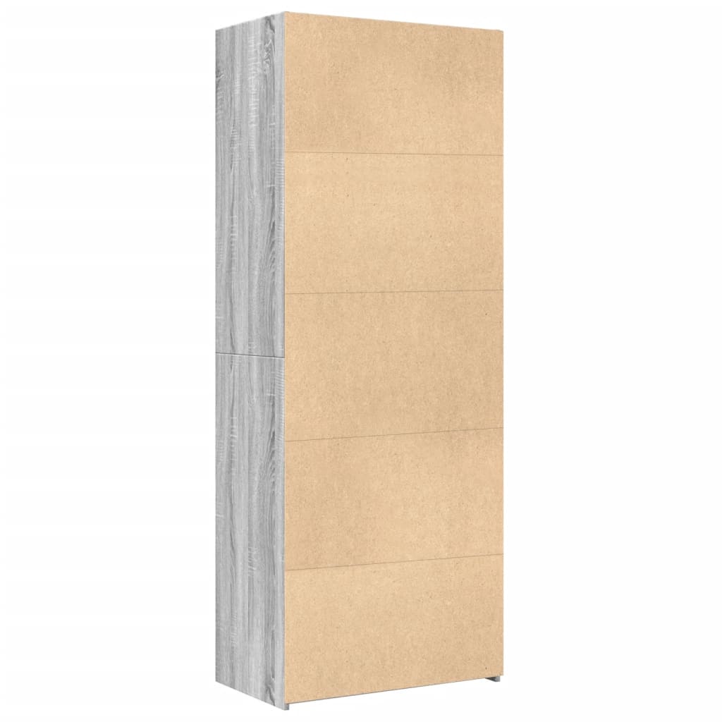 vidaXL Highboard Grey Sonoma 70x42.5x185 cm Engineered Wood