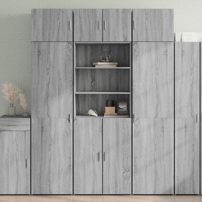 vidaXL Highboard Grey Sonoma 70x42.5x185 cm Engineered Wood