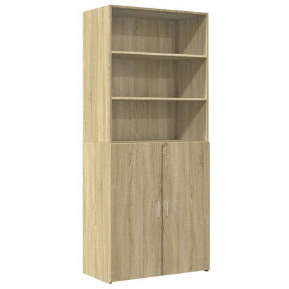 vidaXL Highboard Sonoma Oak 80x42.5x185 cm Engineered Wood