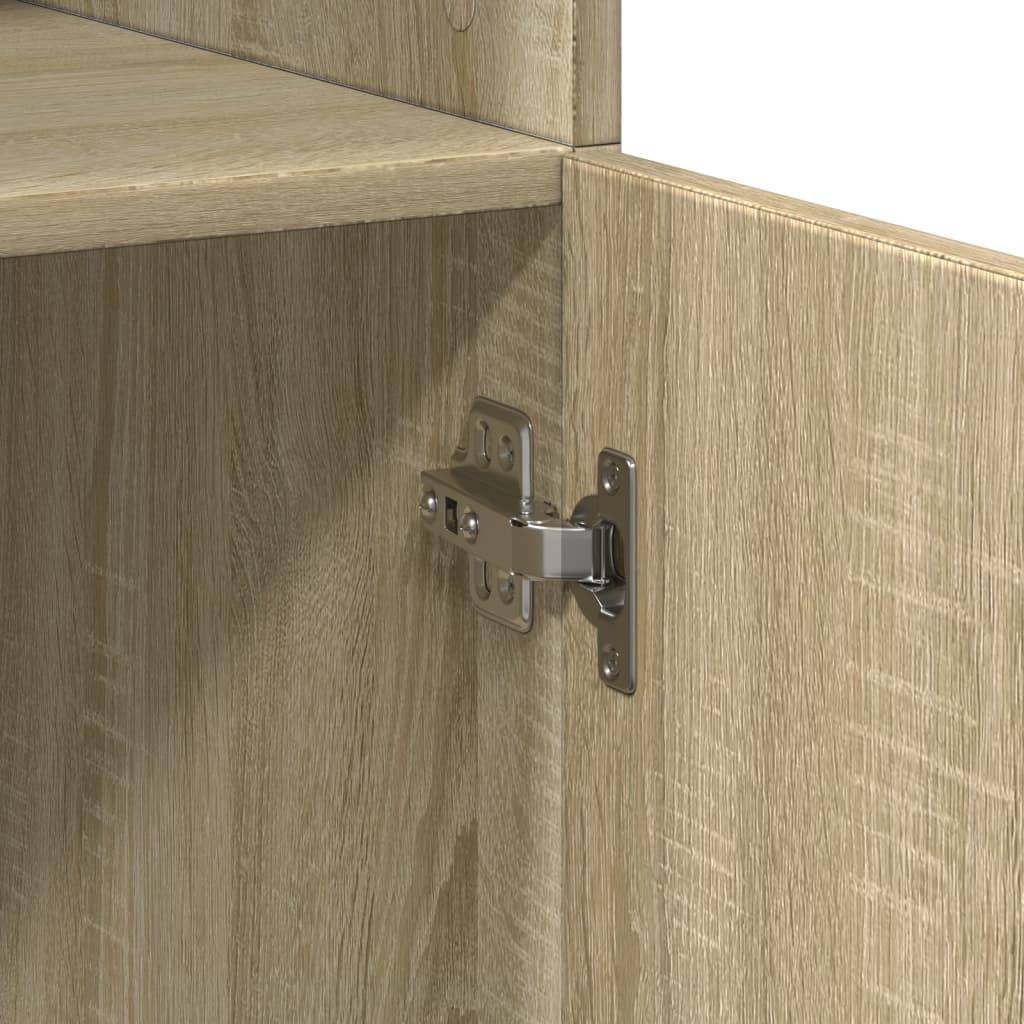 vidaXL Highboard Sonoma Oak 80x42.5x185 cm Engineered Wood