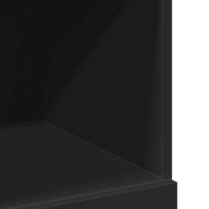 vidaXL Highboard | Black | Engineered wood | 124 cm tall, 80 cm wide | Highboard