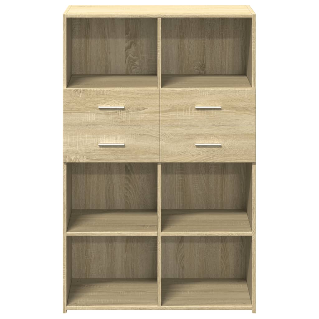 vidaXL Highboard Sonoma Oak 80x42,5x124 cm Engineered Wood