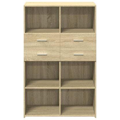 vidaXL Highboard Sonoma Oak 80x42,5x124 cm Engineered Wood