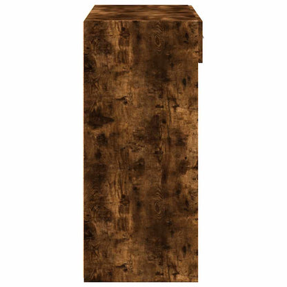 vidaXL Highboard Smoked Oak 80x42,5x124 cm Engineered Wood