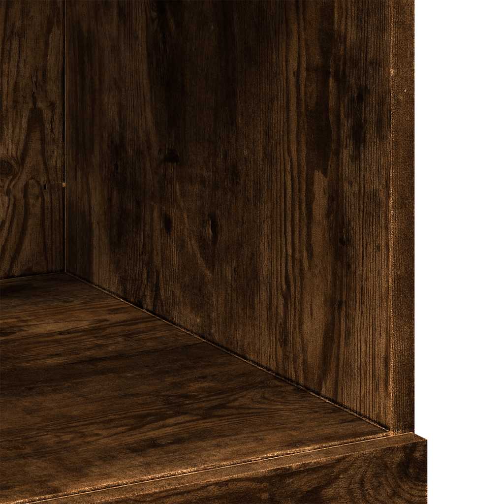 vidaXL Highboard Smoked Oak 80x42,5x124 cm Engineered Wood